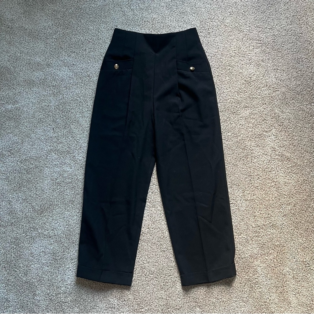 Sandro Black Textured Fabric